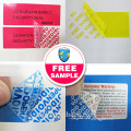 China Supplier Security Voidopen Sticker avec prix promotionnel